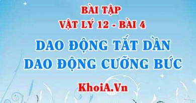 Bài tập Dao động tắt dần, Dao động cưỡng bức: Giải bài 1, 2, 3, 4, 5, 6 trang 21 SGK Vật lý 12 bài 4